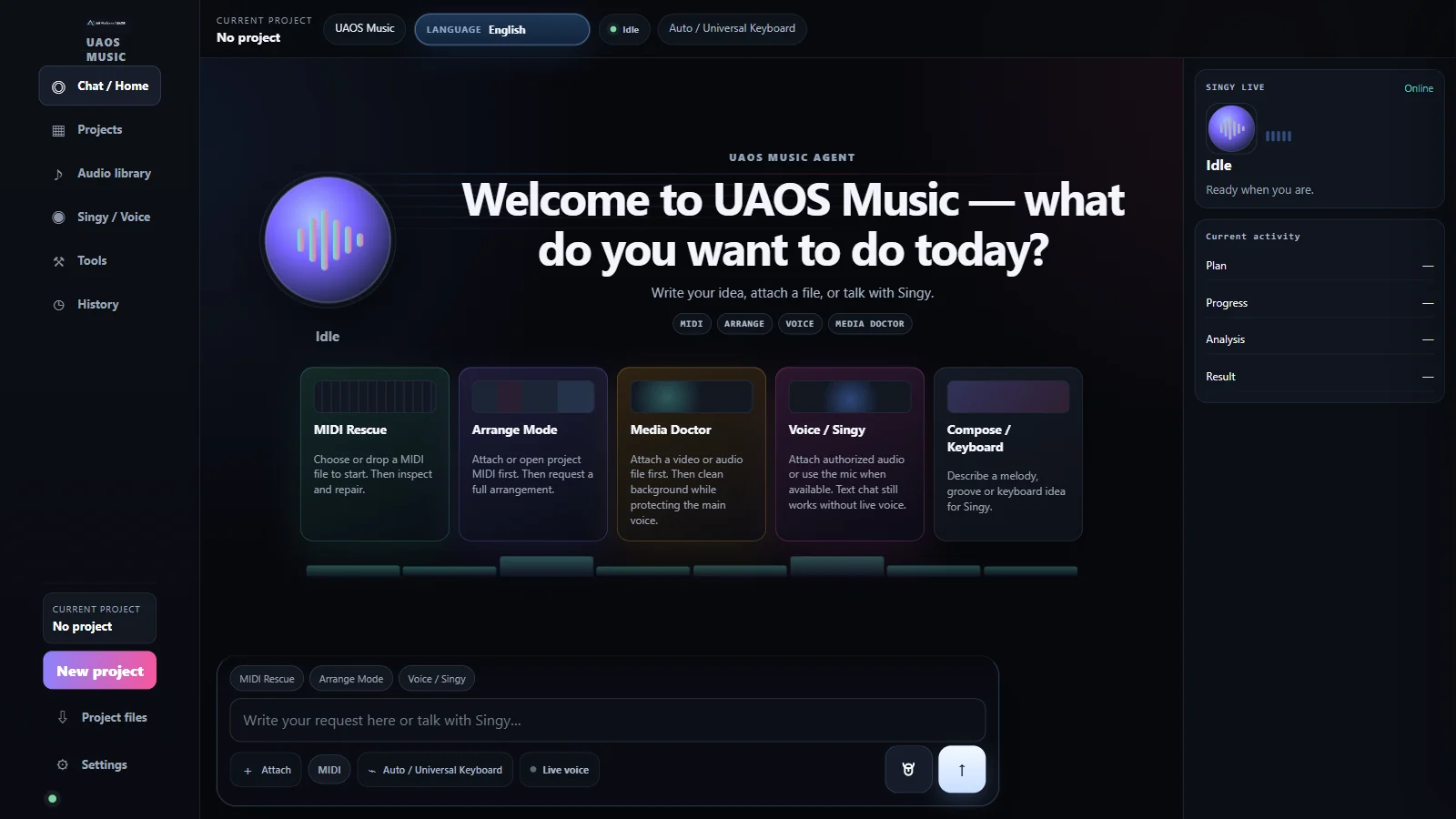 UAOS Music Agent